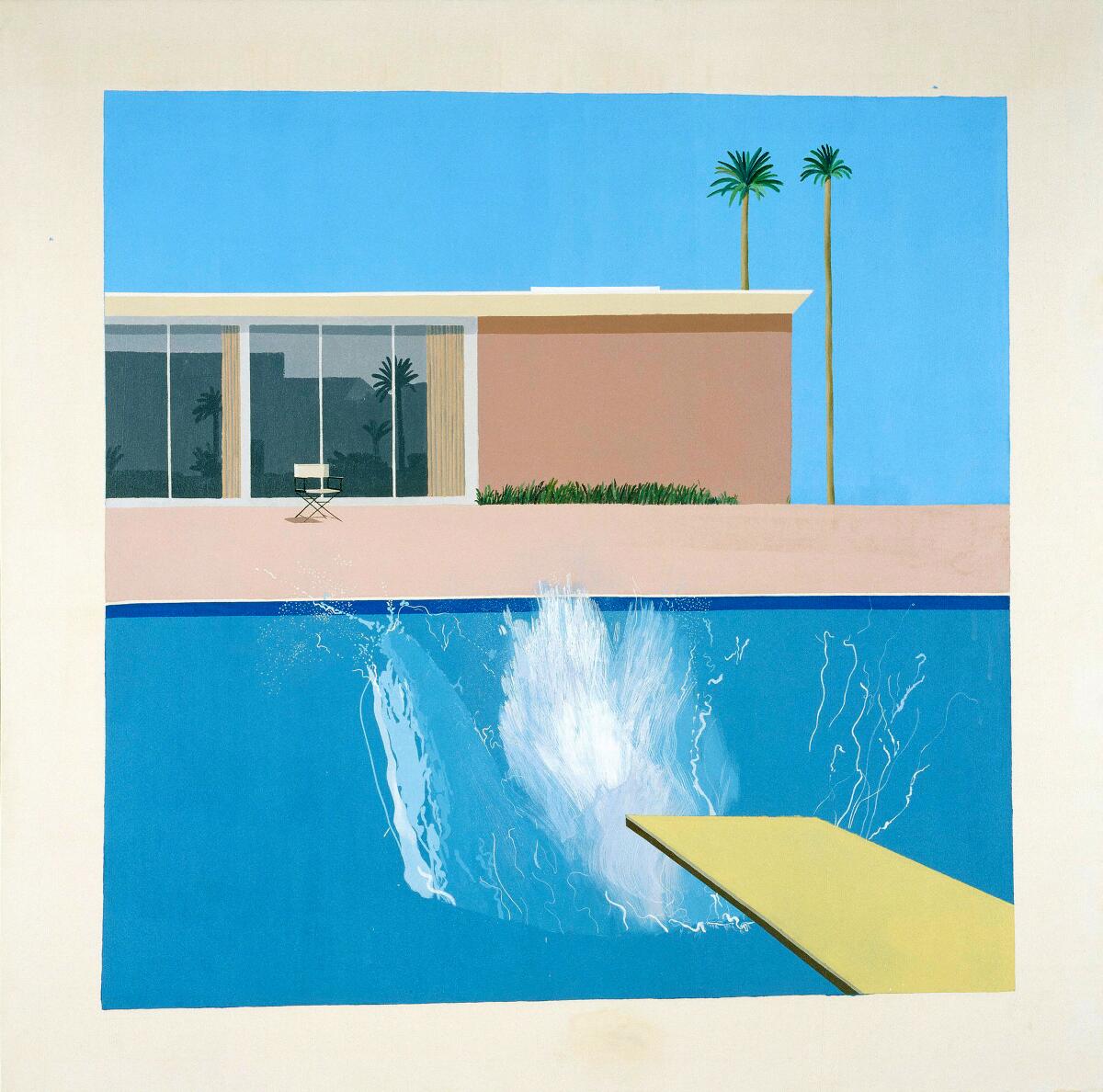 "A Bigger Splash," 1967 by David Hockney