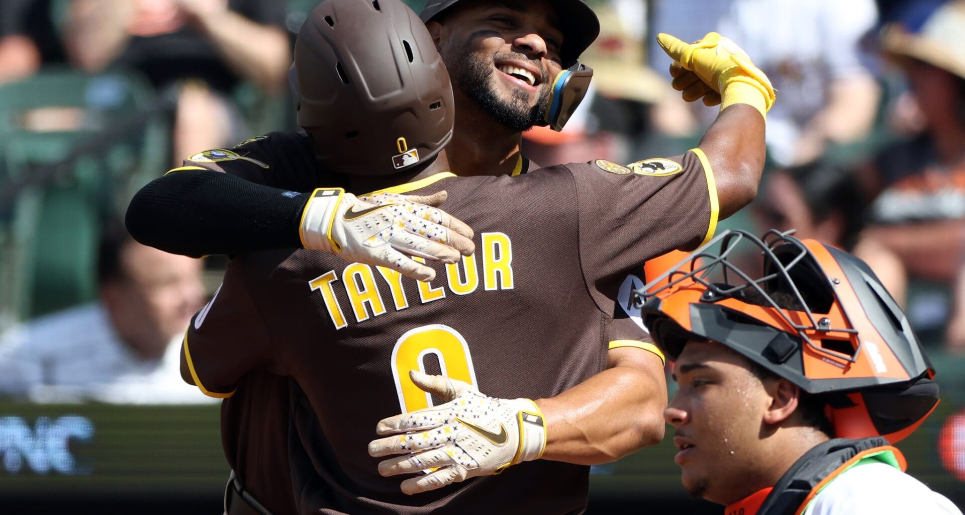 San Diego's Bogaerts hit on the helmet by a pitch, then Baltimore's Henderson gets hit