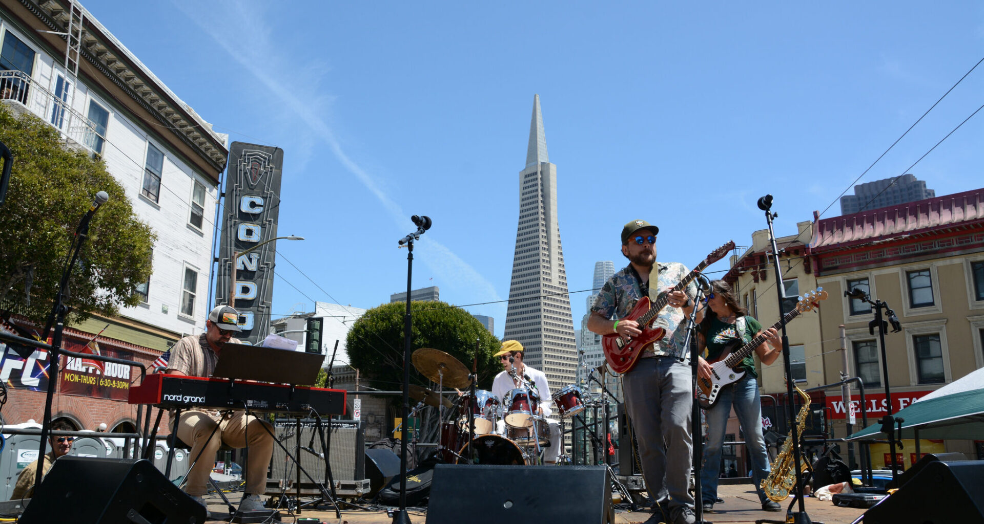 A band performs on one of the stages during a past North Beach Festival.