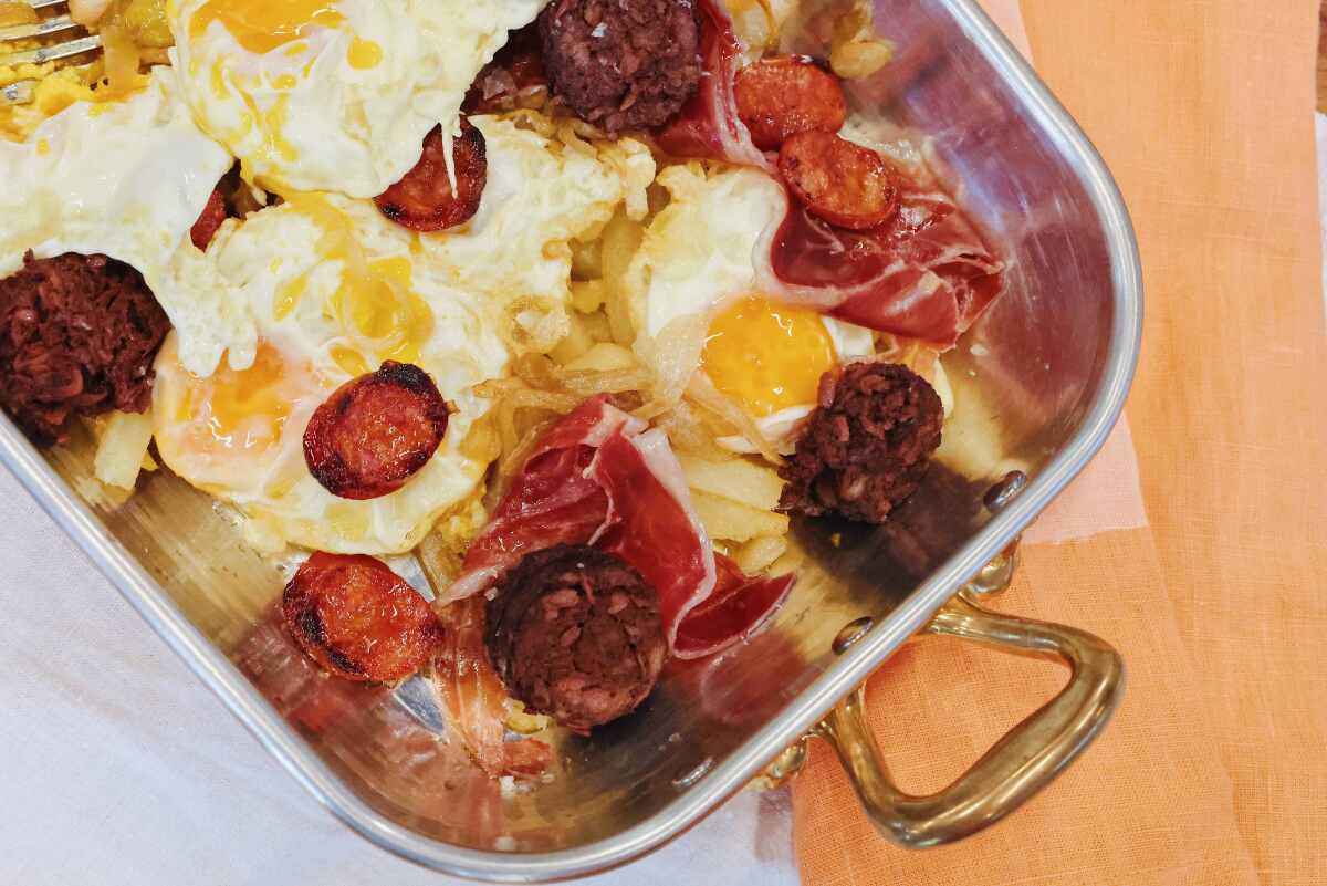 Jose Andres' Huevos Venta el Toro from "Spain My Way" in the L.A. Times Test Kitchen