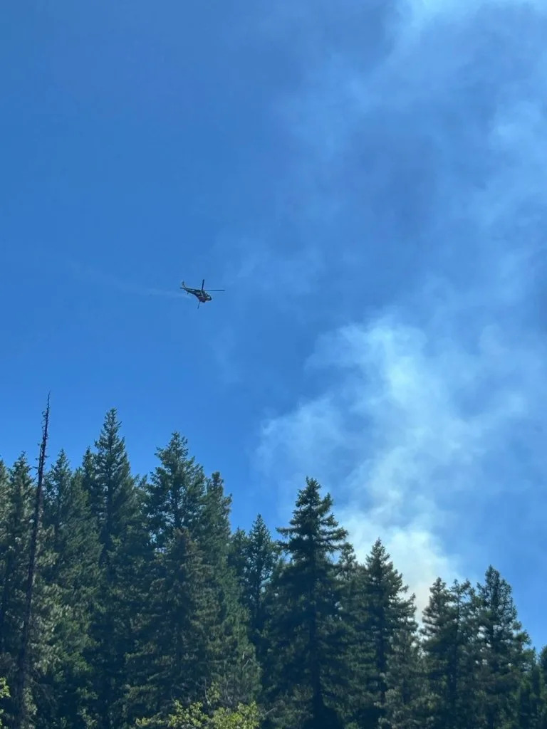 Eyewitnesses noticed one of the jets began emitting smoke while still in flight. Naches Fire Department