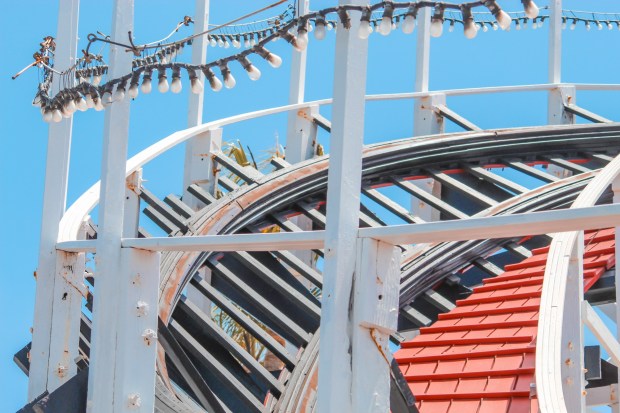 San Diego's Belmont Park underwent a $1.6 million renovation of the 1925 Giant Dipper wooden roller coaster. (Courtesy of Belmont Park)