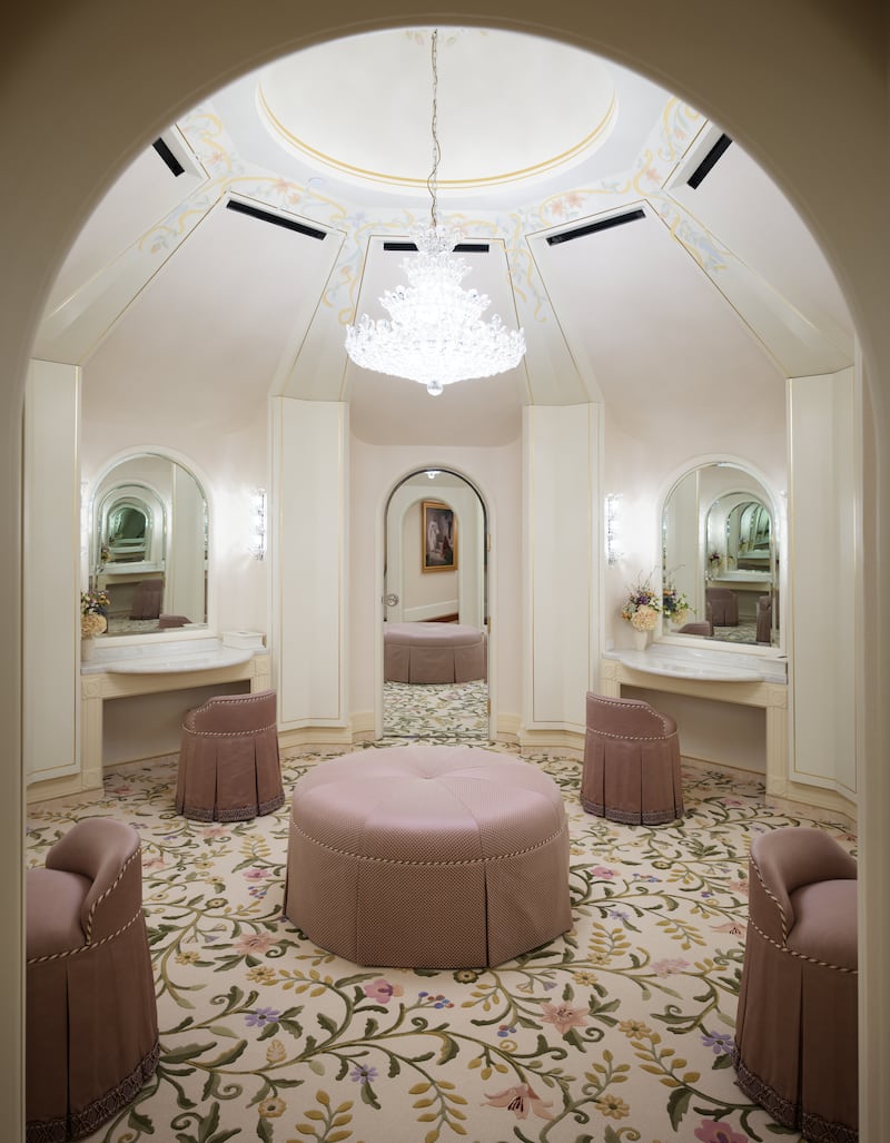 The bride's room inside the San Diego California Temple.