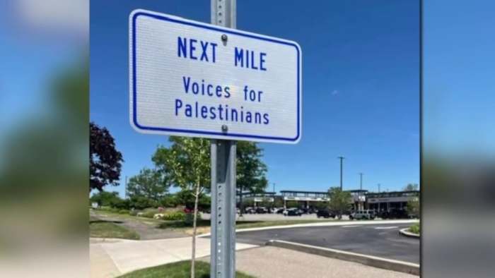 Road Commission for Oakland County pulls ‘Voices for Palestinians’ signs near Temple Israel, launches review