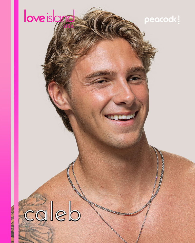 New “Love Island USA” bombshell Caleb McDaniel from Ashbury, North...