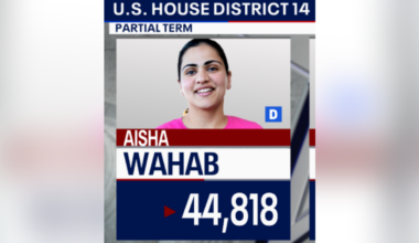 Democrat Aisha Wahab advances in California special election to replace former US Rep. Eric Swalwell