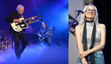 Aimee Mann reacts to performing with Rush in Los Angeles