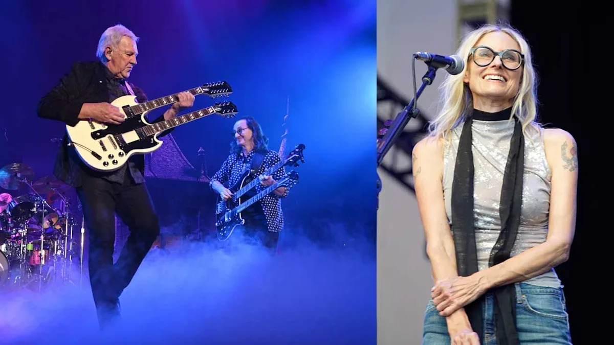 Aimee Mann reacts to performing with Rush in Los Angeles