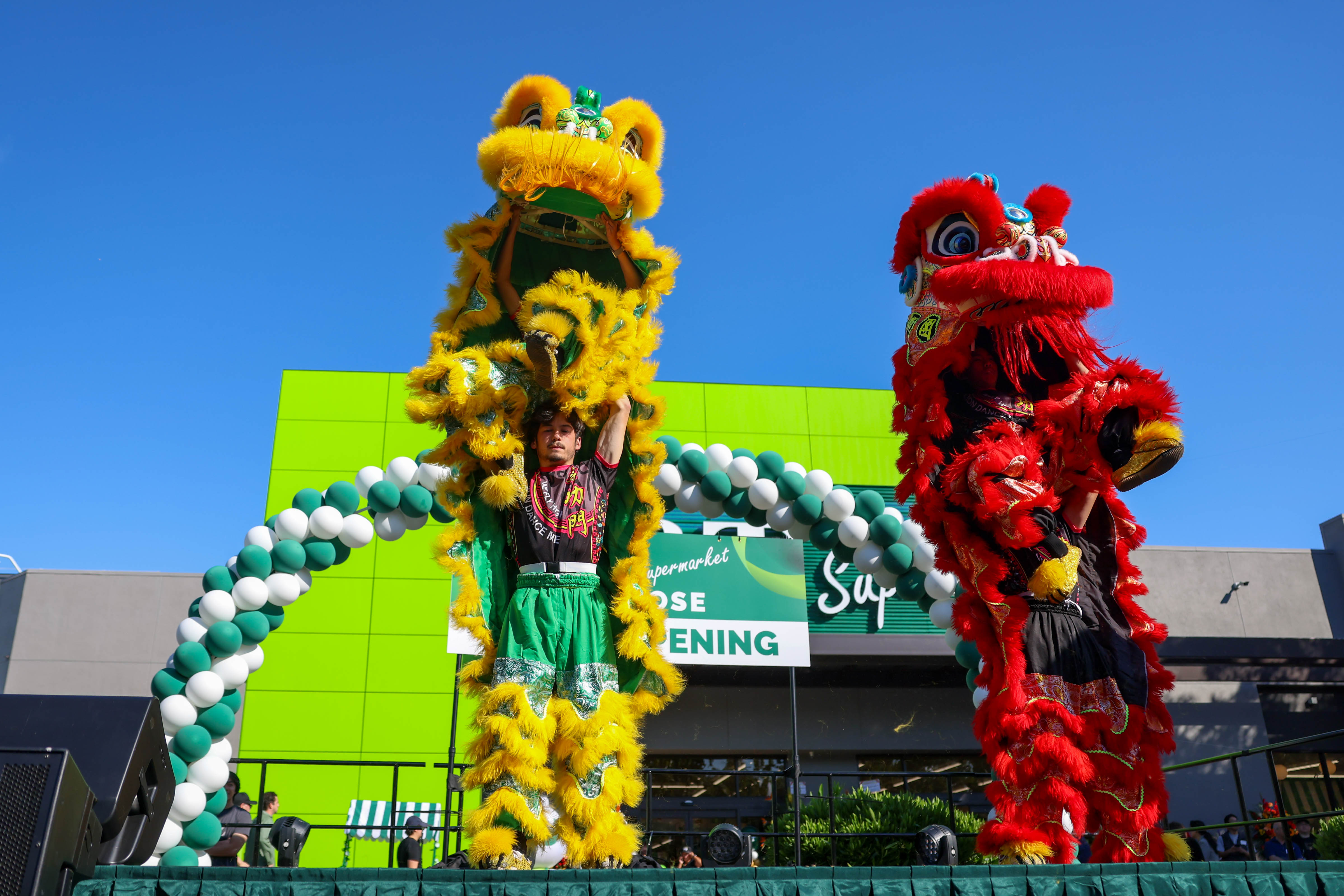 Lion Dance Me performs during the opening ceremony of T&T...