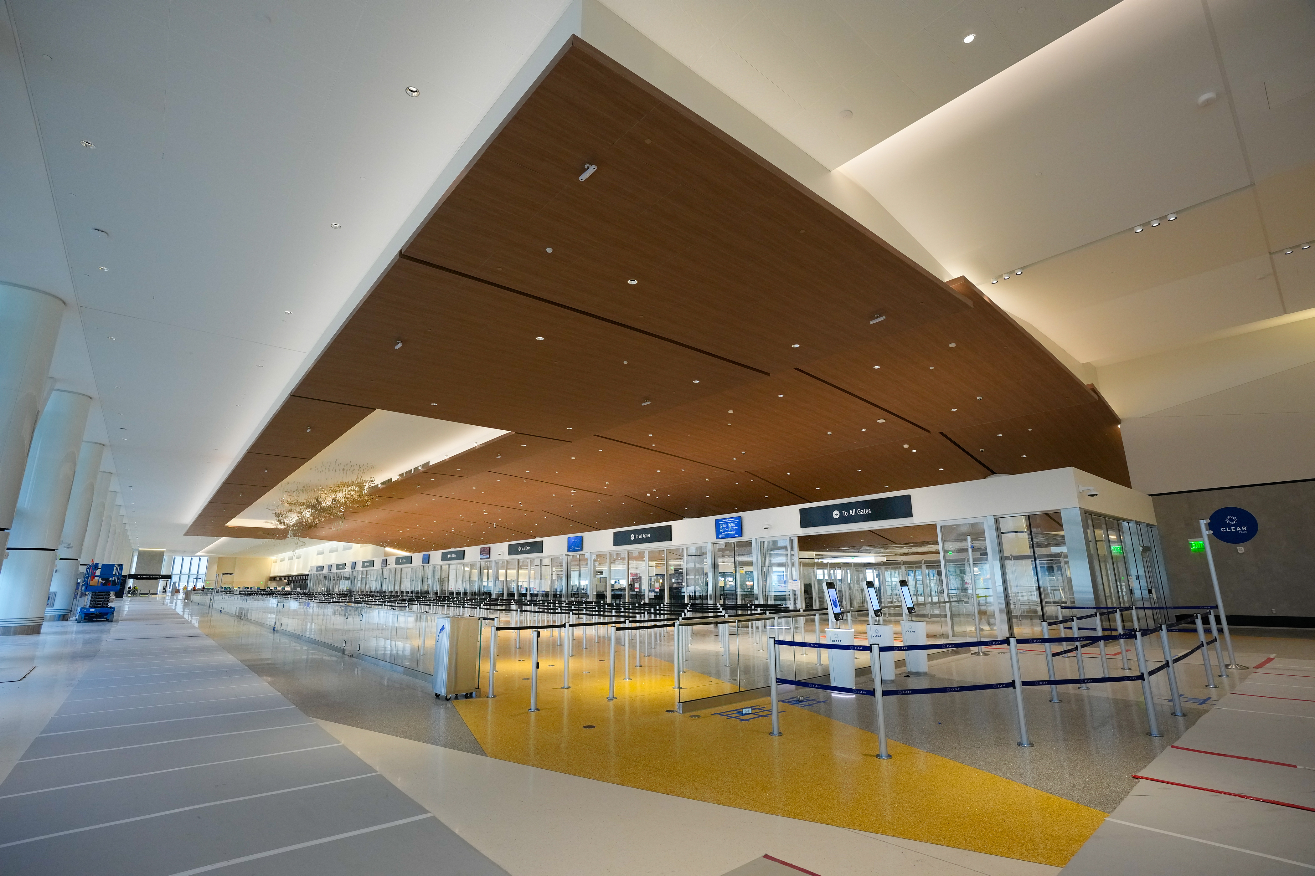 The entry point for passengers to enter the airline gates...