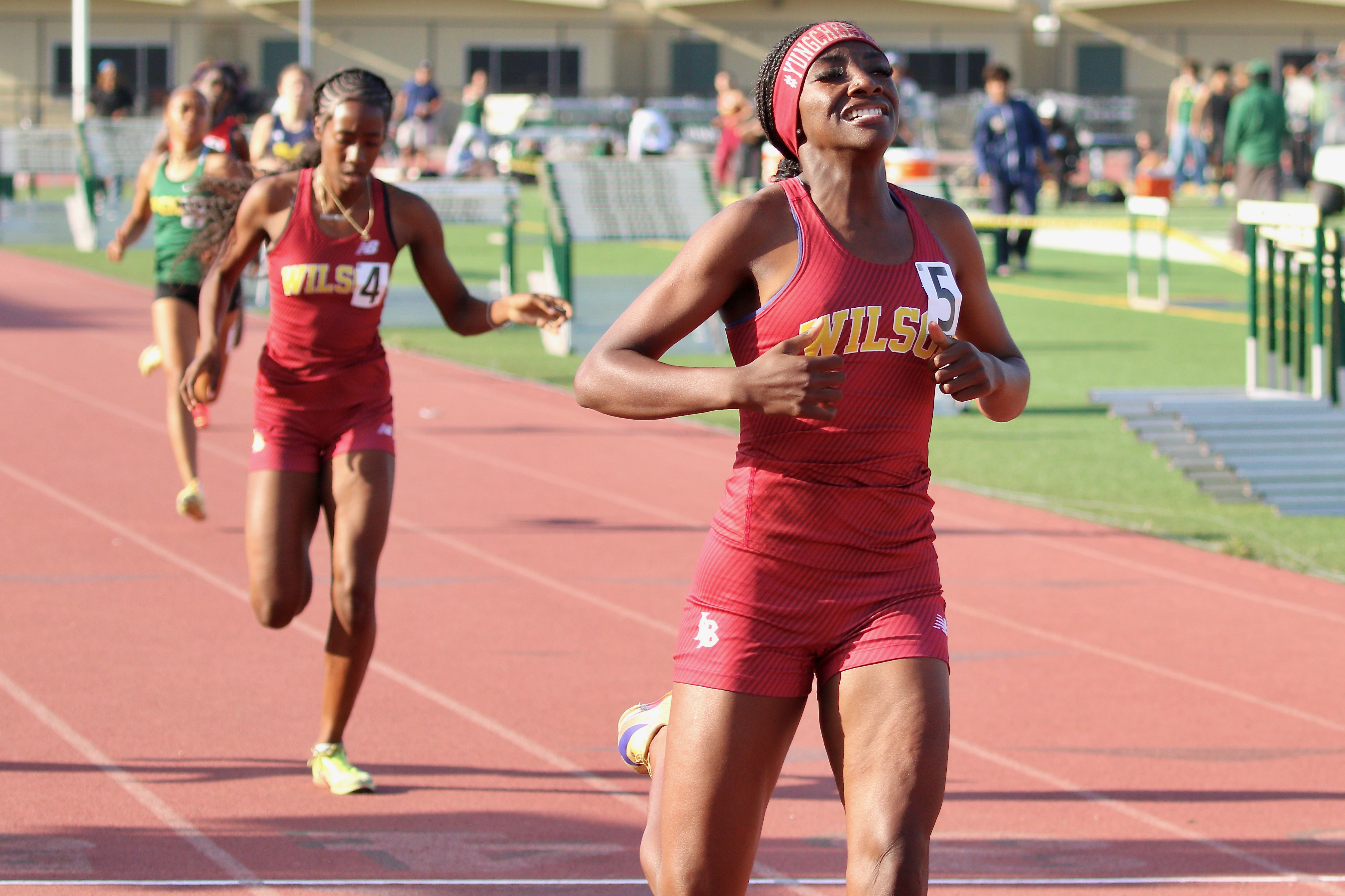 Long Beach Wilsonâs Clara Adams wins the 400 meters at...