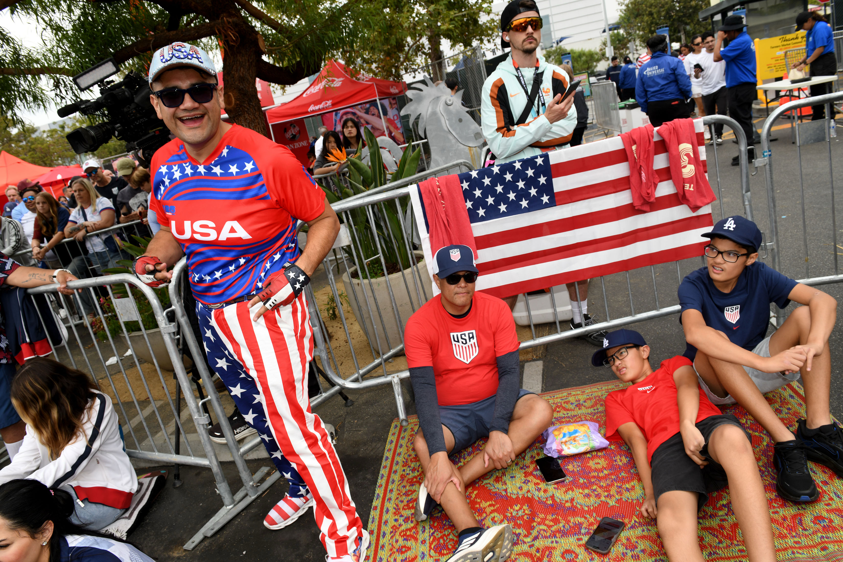 Mark Portillo is dressed to the nines watching the US...