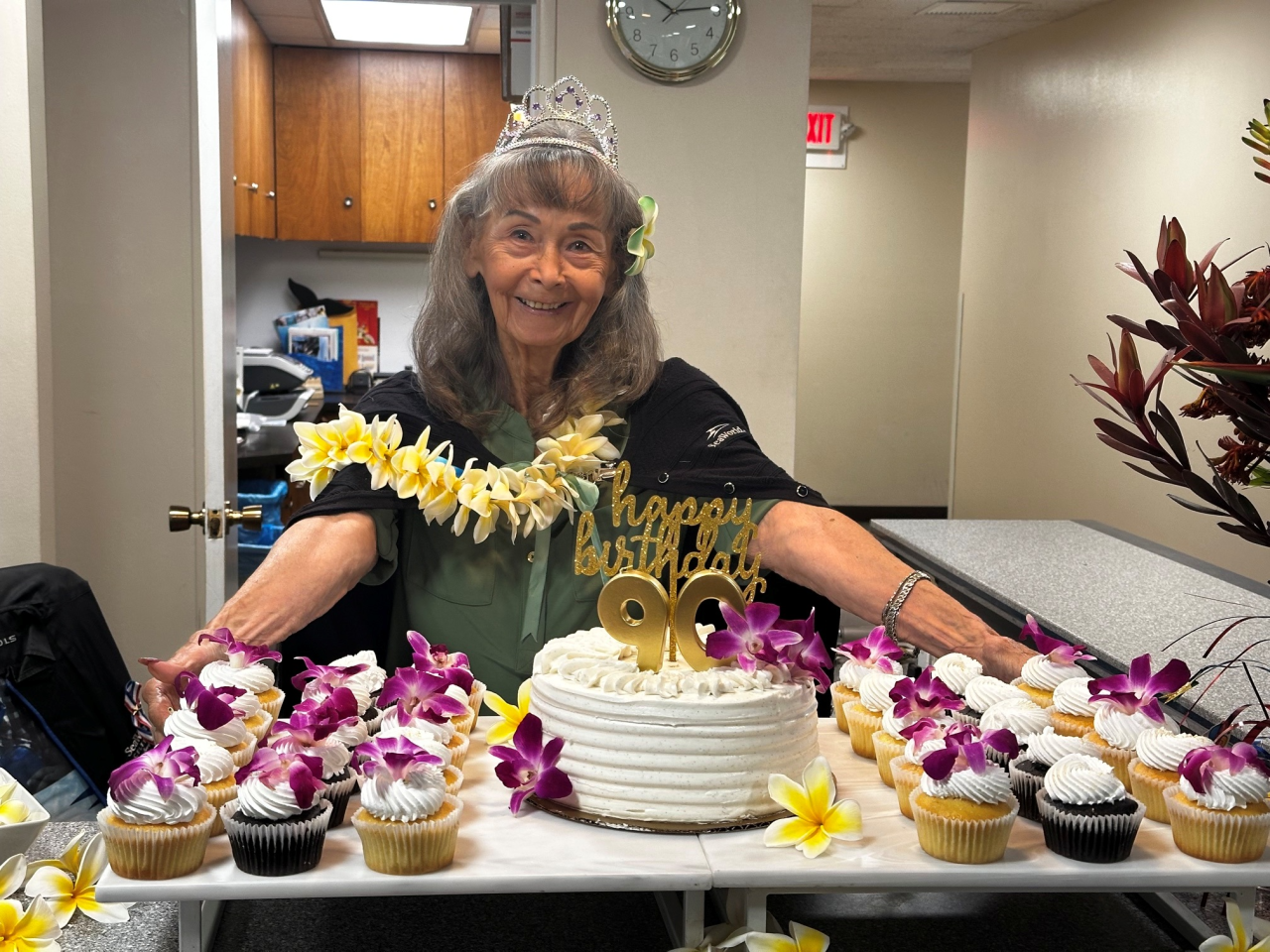Charli Manzano 90th Birthday celebration at the office