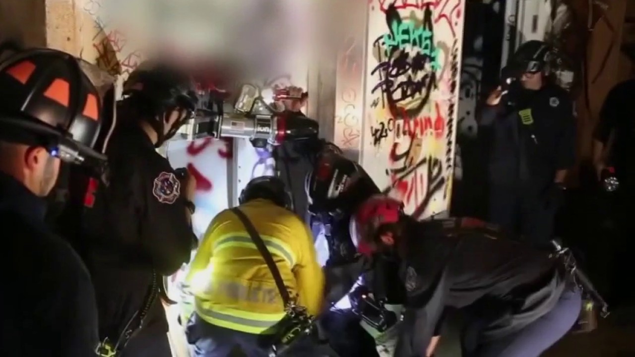 Elevator shaft rescue at abandoned San Jose psychiatric hospital