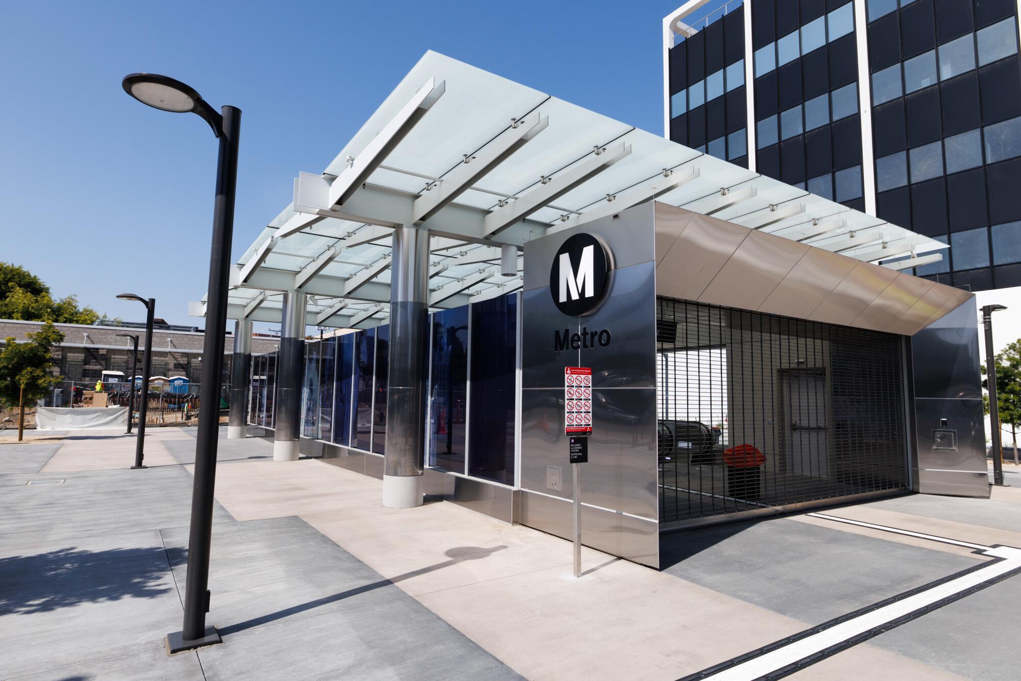 The Wilshire/La Cienega Metro Station in L.A.