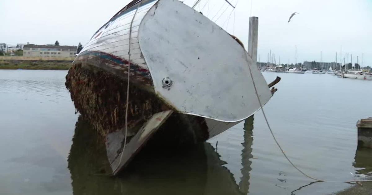 Boats illegally docked at Jack London Aquatic Center now sinking into estuary