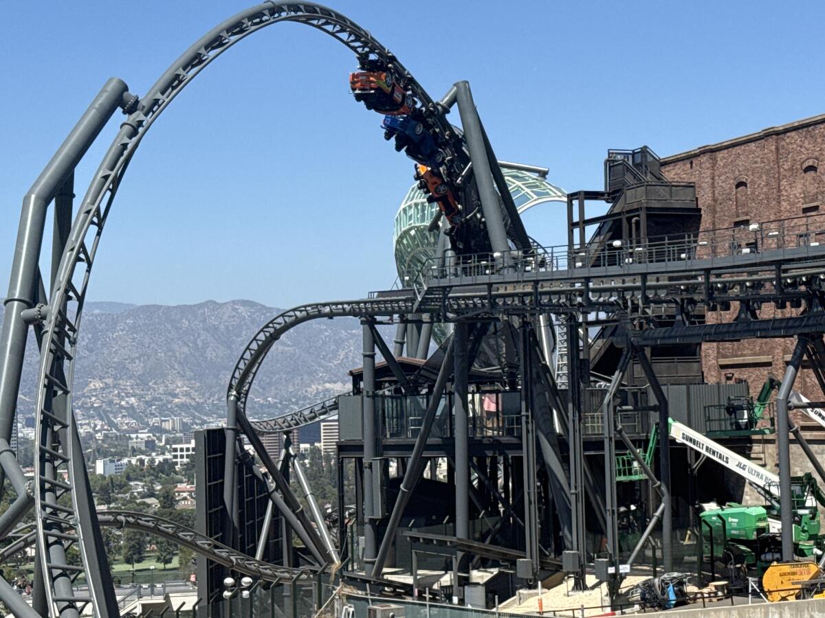One of the inversions of Fast & Furious: Hollywood Drift.