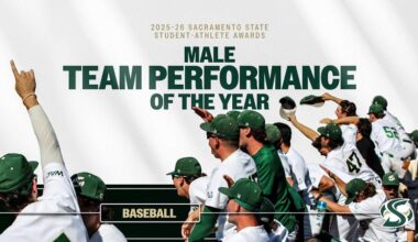BASEBALL RECIPIENT OF SACRAMENTO STATE’S MALE TEAM PERFORMANCE OF THE YEAR