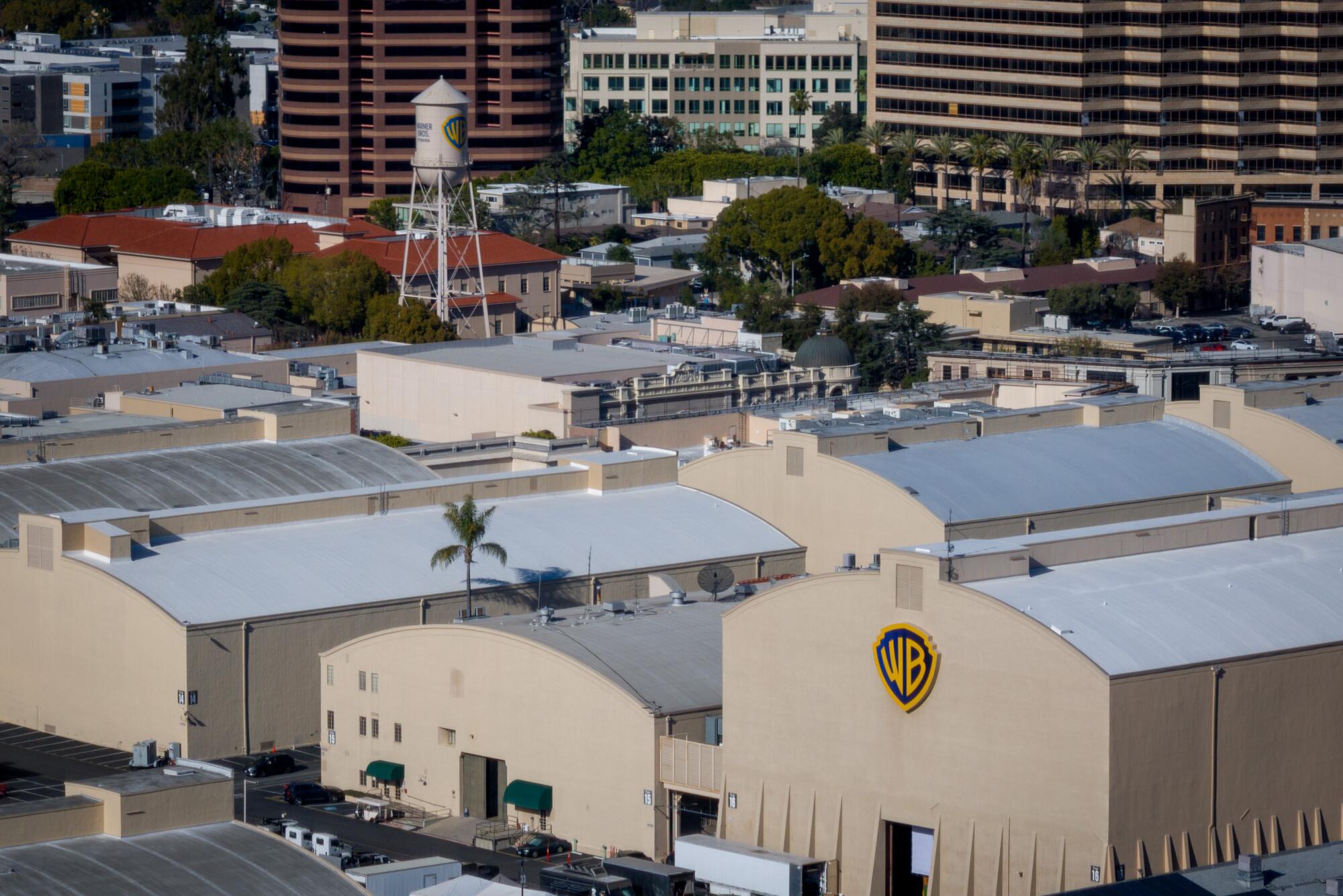 Warner Bros. studio soundstages in Burbank.
