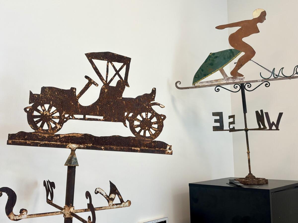 Weathervanes in Hilbert Museum exhibition come primarily from Palm Springs.
