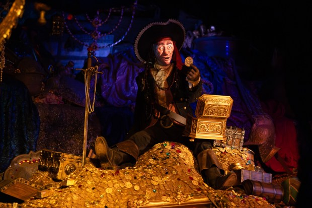 The next-gen Hybrid Front Projection technology in use on the Pirates of the Caribbean at Disneyland. (Courtesy of Disneyland)