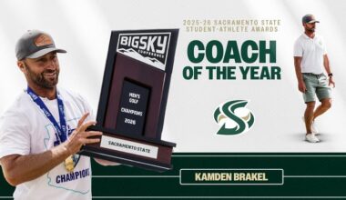 MEN’S GOLF’S KAMDEN BRAKEL NAMED SACRAMENTO STATE’S COACH OF THE YEAR