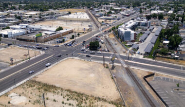 Major railroad crossing rebuild underway in Fresno. What’s happening to Dutch Bros?