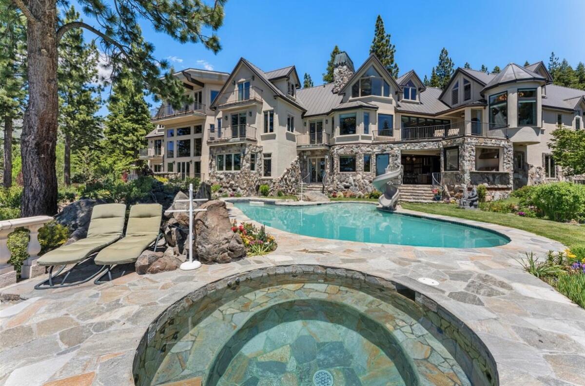 The pool and sauna at Mike Love's $43 million mansion.