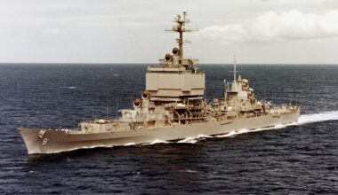 The U.S. Navy guided missile cruiser USS Long Beach (CGN-9) underway off Oahu, Hawaii (USA), 9 May 1973. Image Credit: Creative Commons.