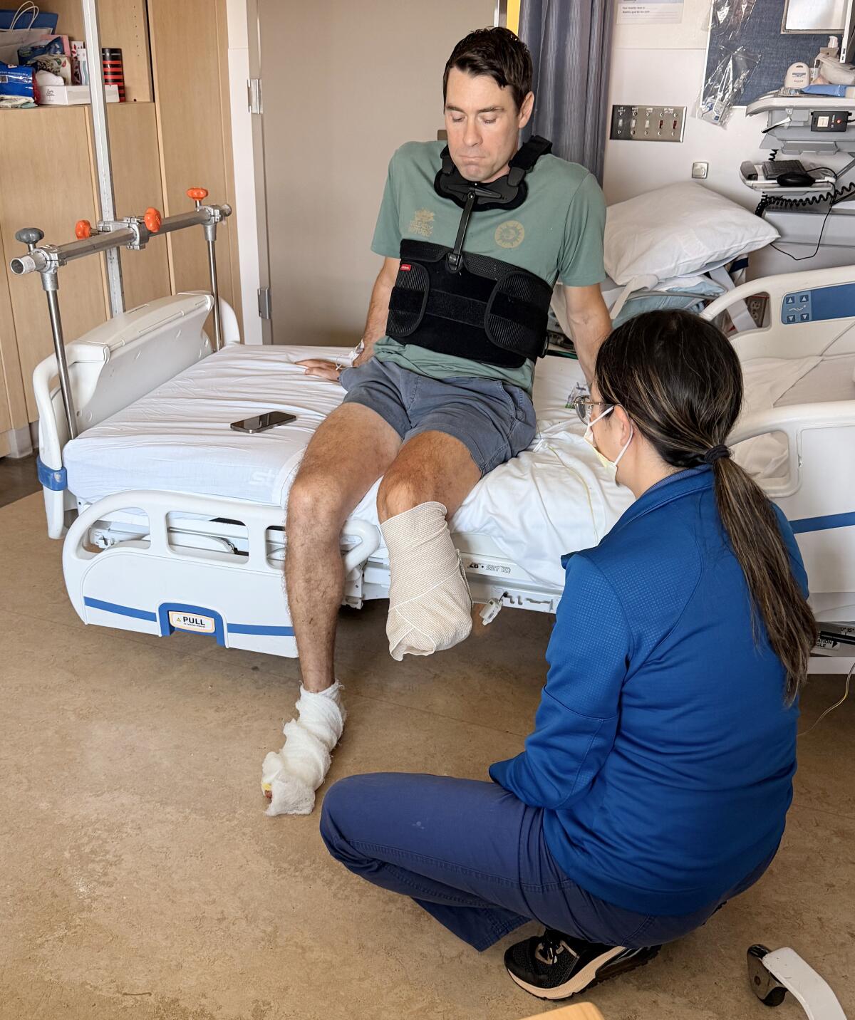 Jordan Stannard lost his left foot and ankle after being hit by a truck in Venice.