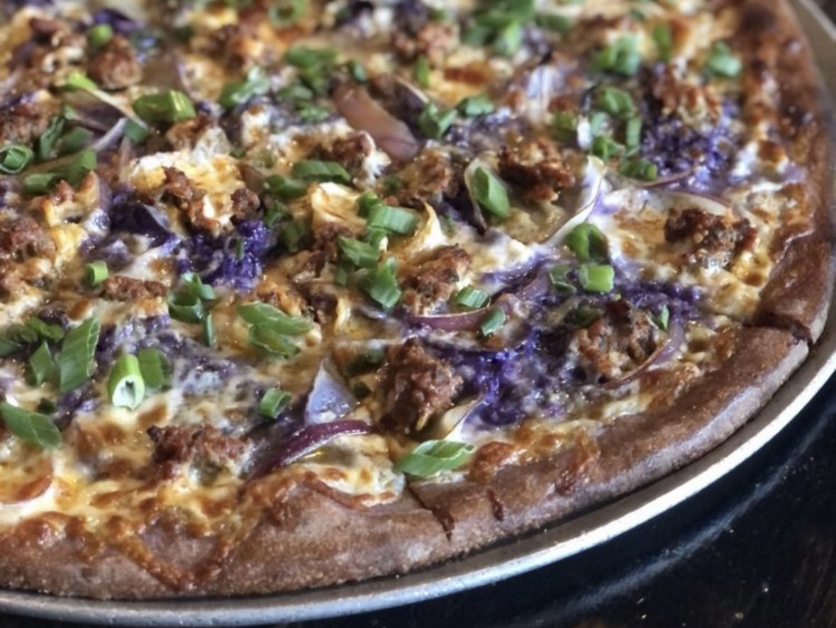 Spinning Dough’s ube pizza plants permanent Peninsula roots