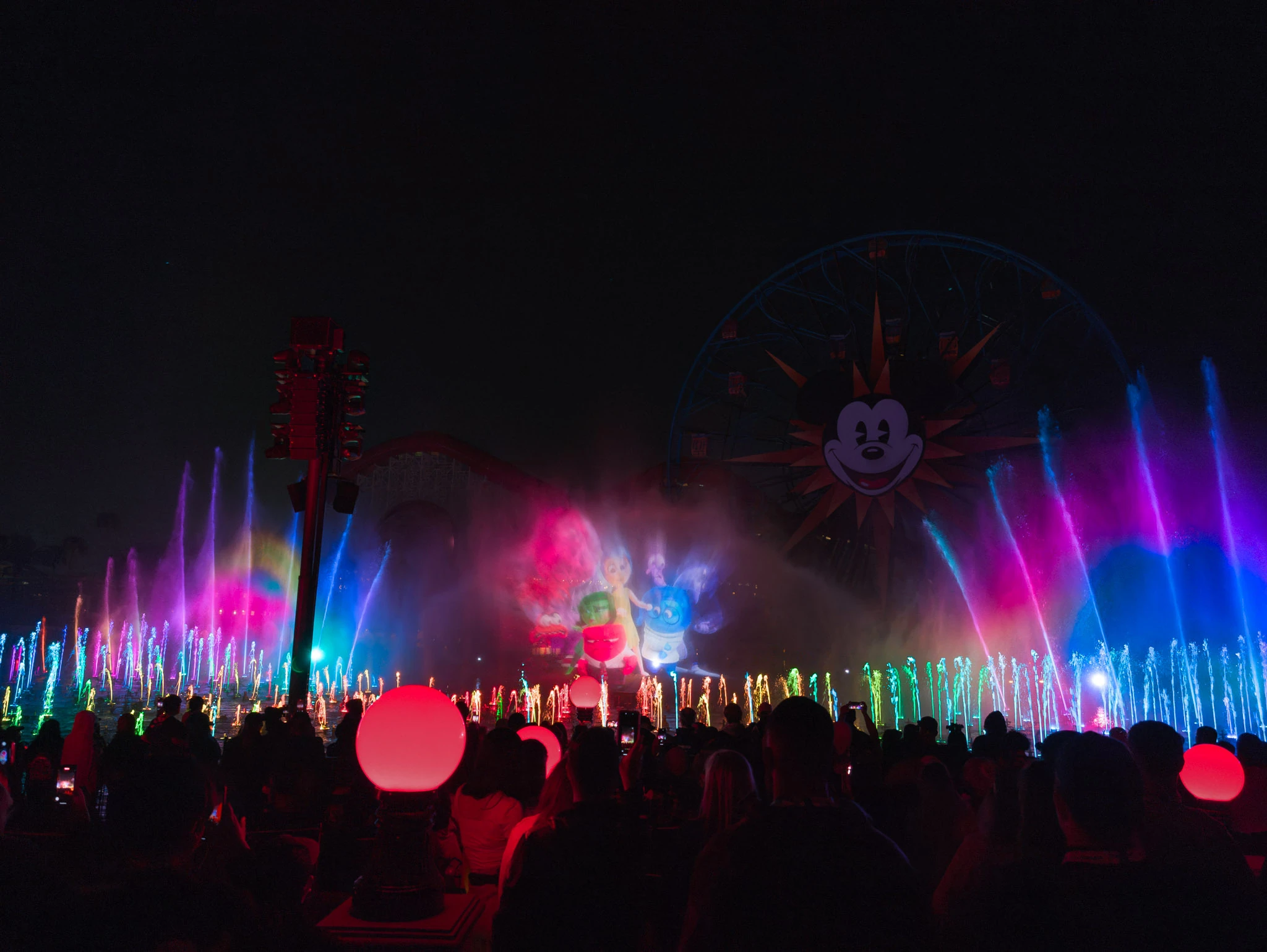 World of Color during Disneyland 70th anniversary