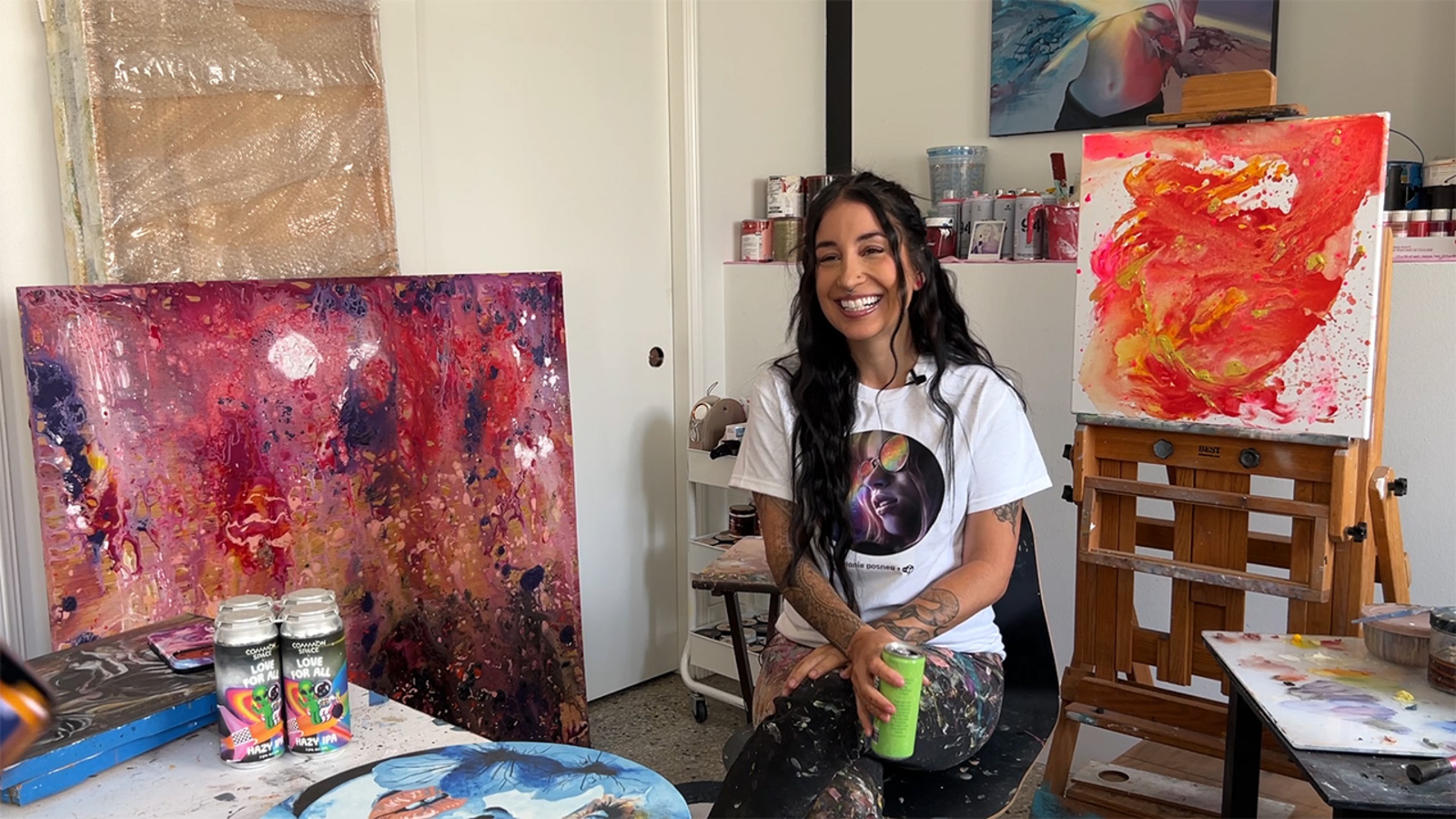 Local artist donates sapphic-inspired design for Pride Month t-shirt