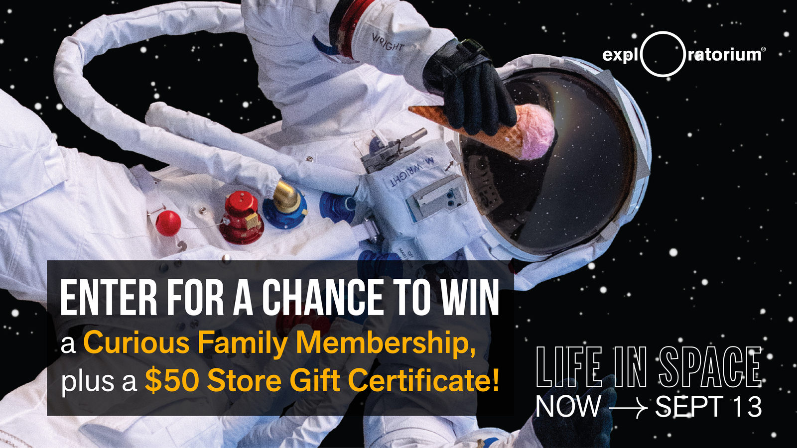 Life in Space is the new exhibition at the Exploratorium