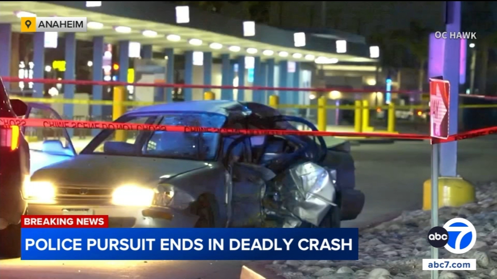Chase suspect dies, passenger hospitalized after chase involving Anaheim police ends in Fullerton crash