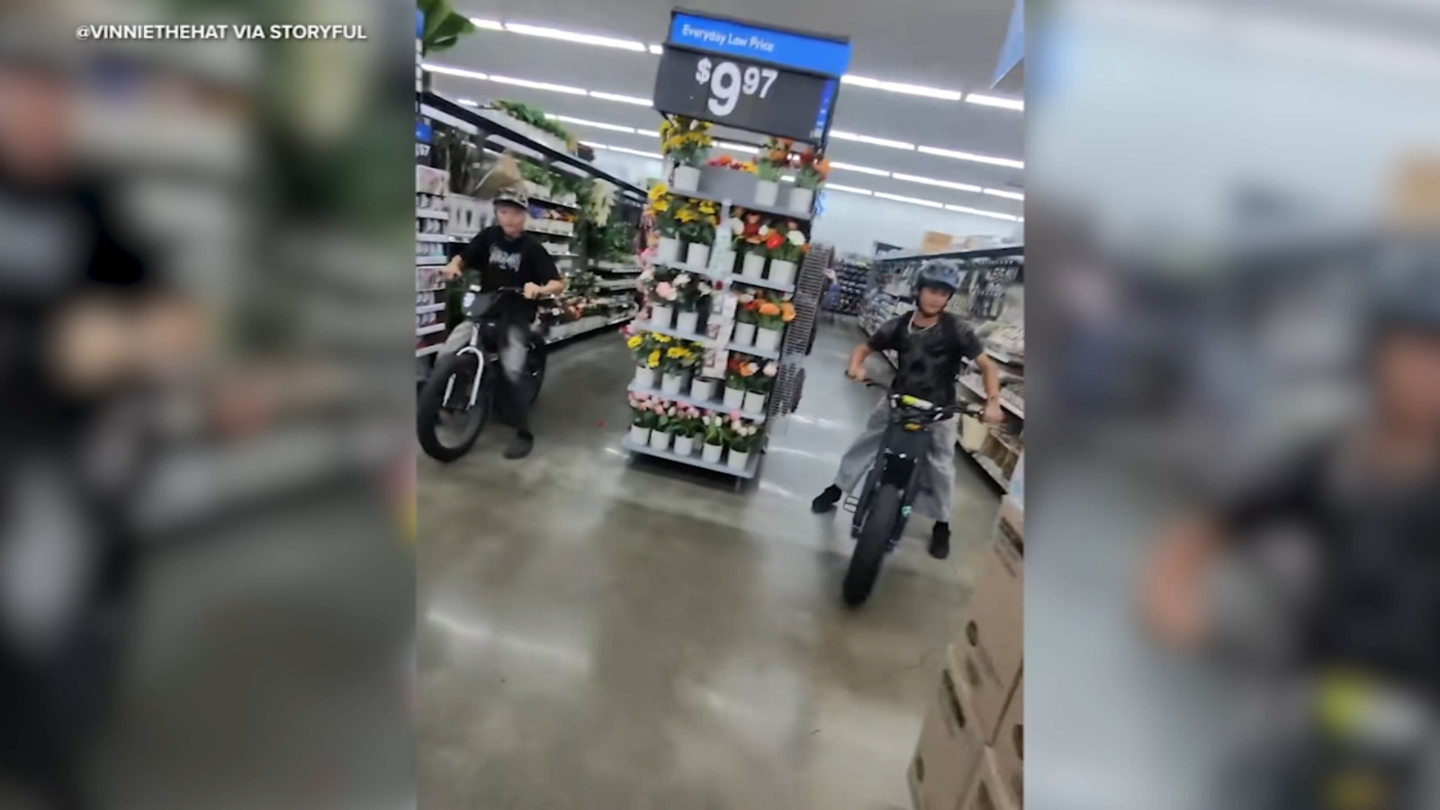 Teens caught on video riding e-bikes through aisles of Orange County Walmart