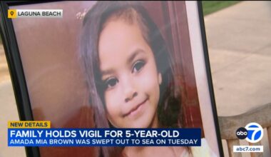 5-year-old girl swept into ocean identified as Amada Mia Brown after body recovered in Orange County