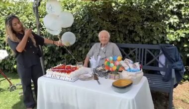 Garden Grove veteran Hal Yoak celebrates 101st birthday while crafting toys for neighborhood children