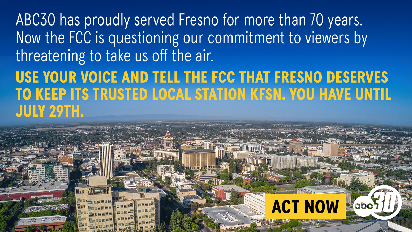 Tell the FCC to Keep KFSN on the Air!