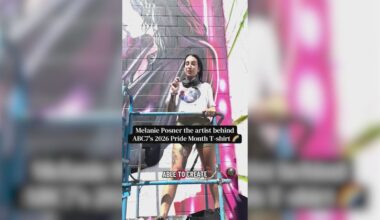 LA artist Melanie Posner makes a neon splash with her new sapphic West Hollywood mural