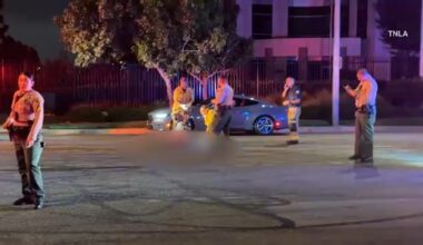 1 killed and 2 injured in triple shooting during Carson street takeover, authorities say