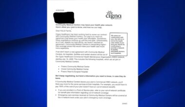 Cigna and Community Medical Centers in contract dispute