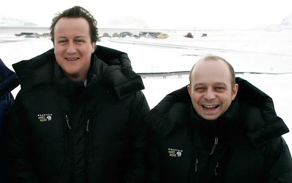 Steve Hilton (right) with David Cameron during a visit to the Arctic in 2006