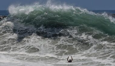 Historic swells continue to batter California beaches. When will the surf die down?