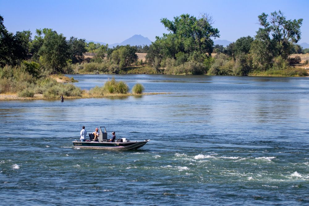 Boat on river