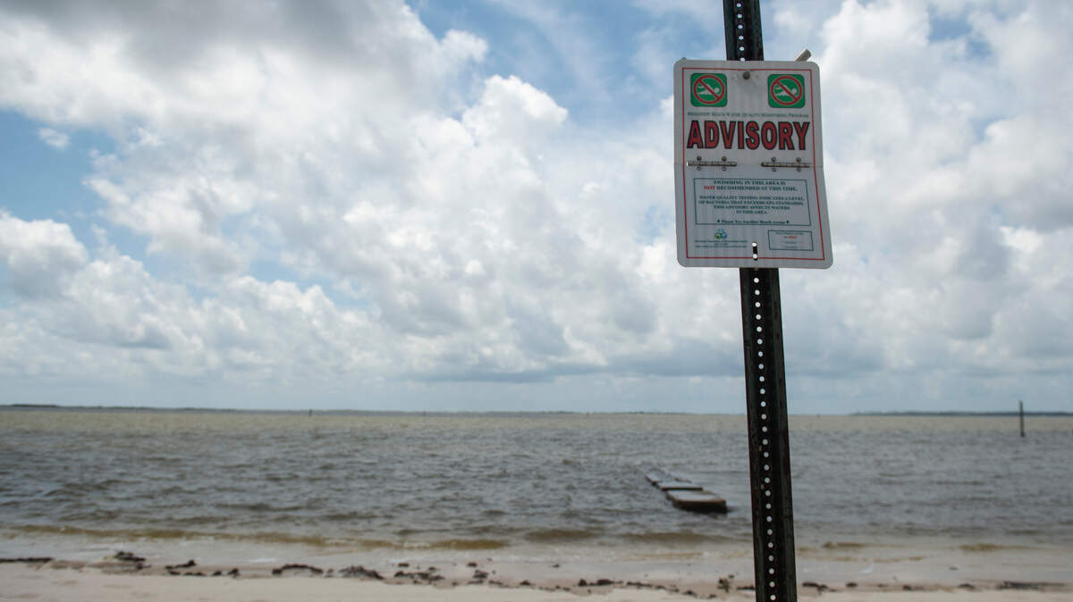 Water contact advisories for 3 South Mississippi beaches