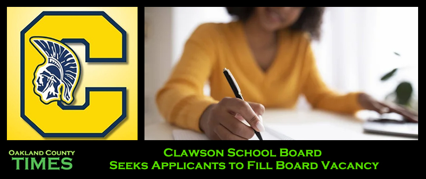 Clawson School Board Seeks Applicants to Fill Board Vacancy