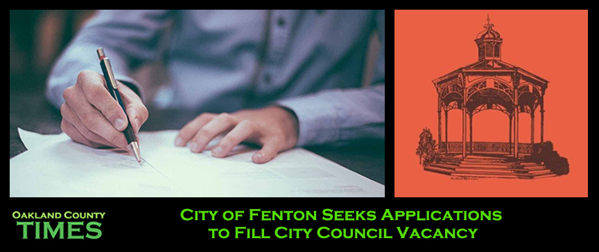 City of Fenton Seeks Applications to Fill City Council Vacancy