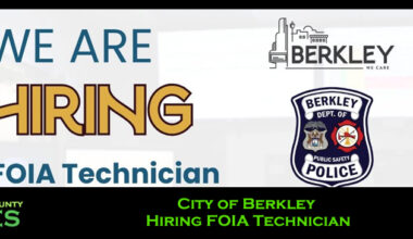 City of Berkley Hiring FOIA Technician