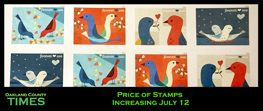 Price of Stamps Increasing July 12